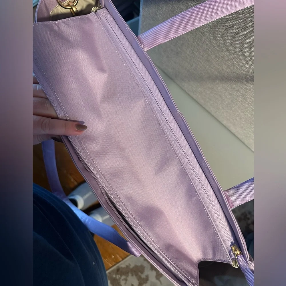 Light Purple Laptop Tote Bag with Gold Accent - Brand: Orbitkey